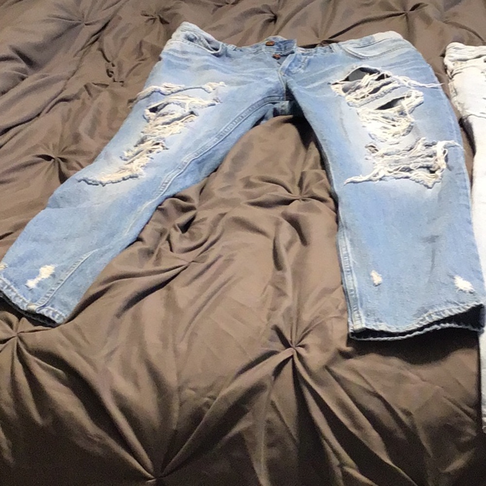 Destroyed Boyfriend Denim Jeans